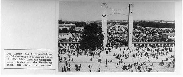 Crowd at the Berlin Olympic Stadium, 1936